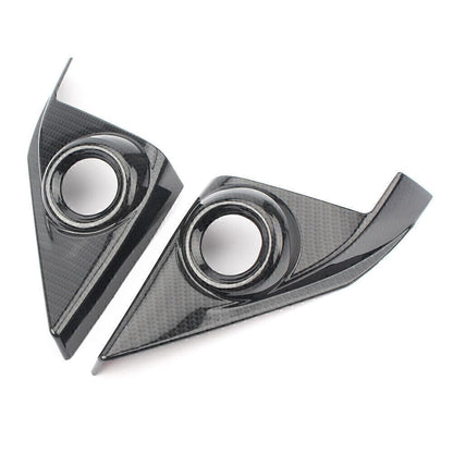 ya 9 10.24 for Honda for Civic 2016-2017 Carbon Style Door Speaker Cover A-Pillar Inte