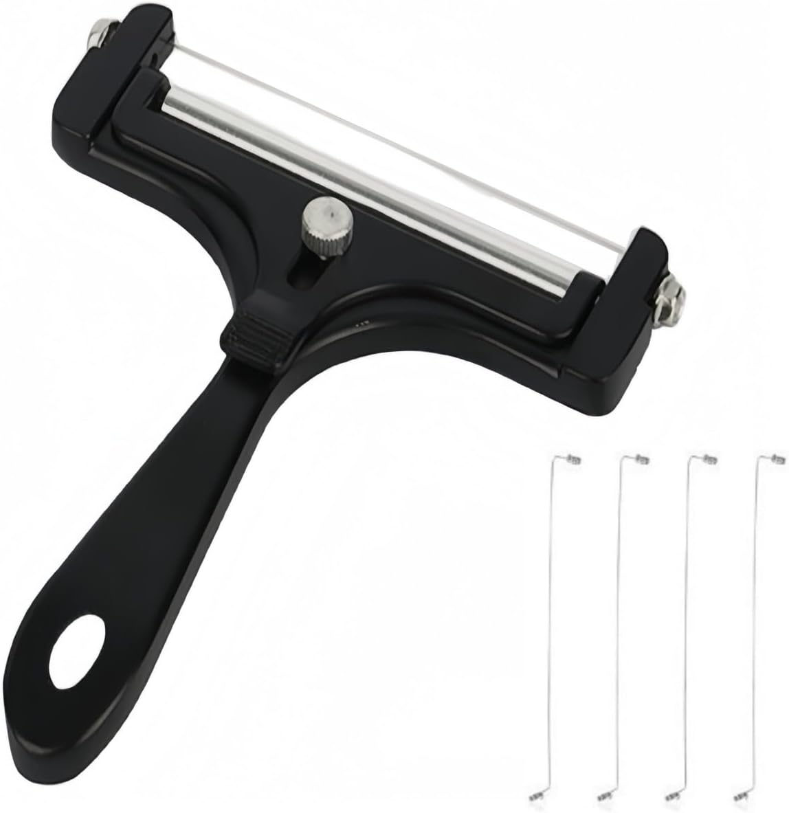 ya 14 9.20 baidi Aluminum Cheese Cutter Adjustable Thickness with 4 Stainless Steel Wire Blades-1