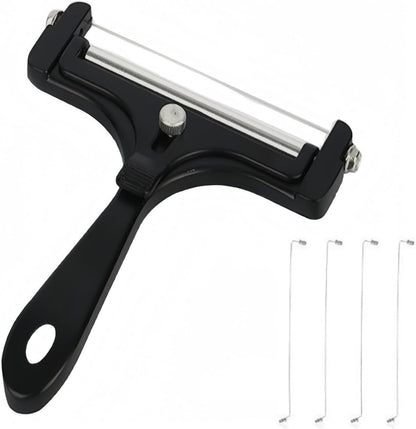 ya 14 9.20 baidi Aluminum Cheese Cutter Adjustable Thickness with 4 Stainless Steel Wire Blades-1
