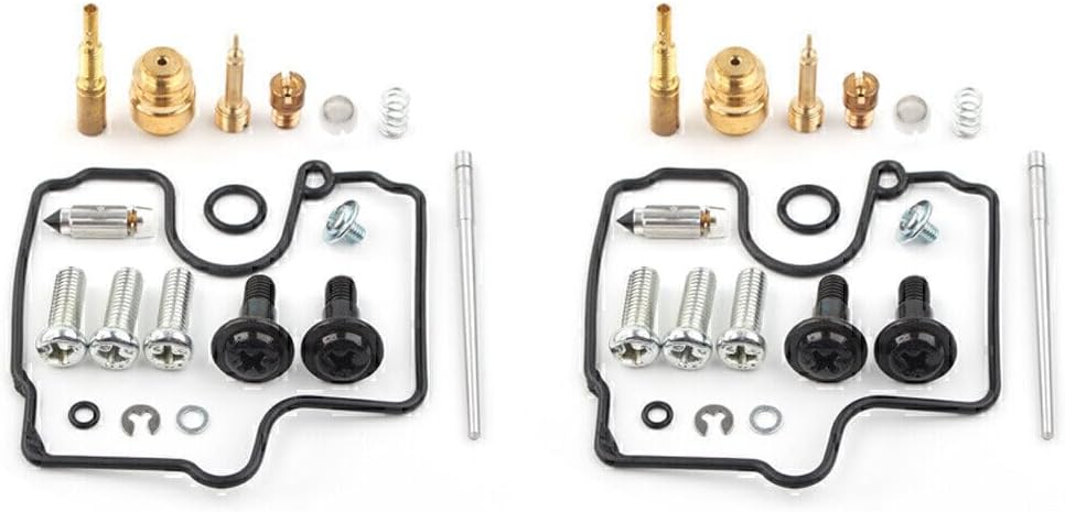 ya 2 8.15 Carburetor Gaskets Jets Rebuild Repair Kit 2Set for Suzuki SV650 SV650S SV 99-02