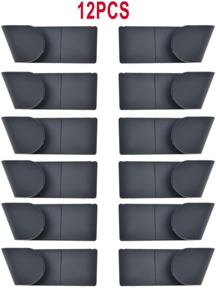 ya 26 10.21 baidi Organizer Pot Lid Rack Pot Set Stora 12Pcs Utensils ABS Wall-Black Holder Home
