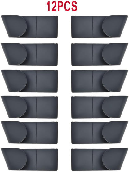 ya 26 10.21 baidi Organizer Pot Lid Rack Pot Set Stora 12Pcs Utensils ABS Wall-Black Holder Home