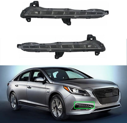 ya 10 9.16 zhengce LED Fog Light Daytime running light Pair for Hyundai Sonata 2015-2017
