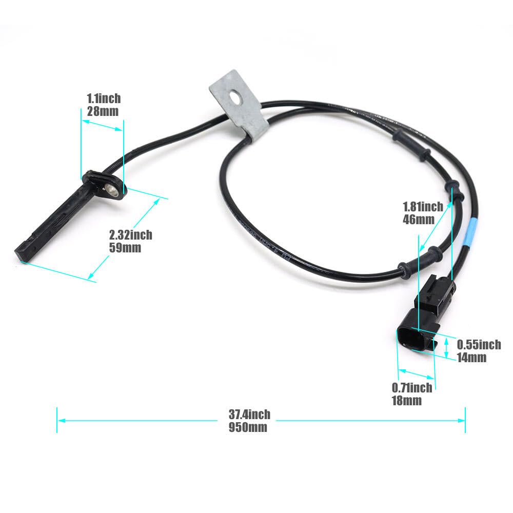 ya 10 9.16 zhengce Front Right ABS Wheel Speed Sensor for 10-17 for Chevy Equinox for GMC Terr