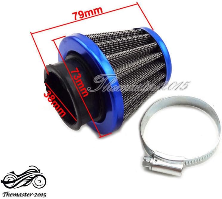 ya 8 8.24 baidi Blue 38mm Air Filter Performance For Chinese GY6 50cc QMB139 Moped Scooter