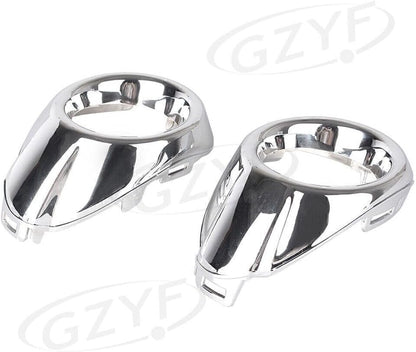 ya 4 8.24 baidi 2x Front Fog Light Cover Surround Bezels Trim Chrome for Ford Focus 2012 2013