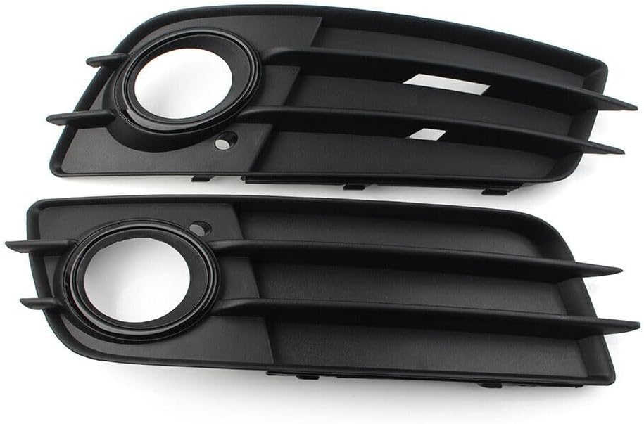 ya 2 8.15 1 pair of black front bumper fog light grille protective covers suitable for Audi A4 B8 S4 2008-2012