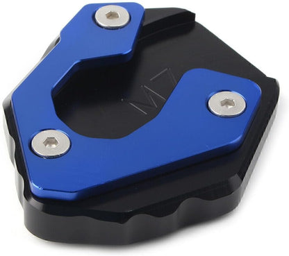 ya 5 8.24 baidi Motorcycle Kickstand Side Stand Extension Plate Pad for Yamaha MT-07 FZ-07 Blue
