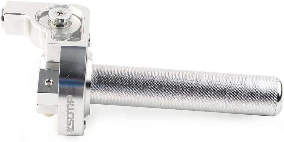 ya 6 8.24 baidi 7/8 CNC Motorcycle Handlebar Hand Grip Twist Throttle Accelerator Silver