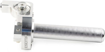ya 6 8.24 baidi 7/8 CNC Motorcycle Handlebar Hand Grip Twist Throttle Accelerator Silver