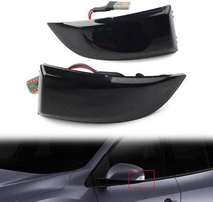 ya 11 9.14 baidiScenic Fluence LED Dynamic Turn Signal Side Mirror Light for Renault Megane MK3