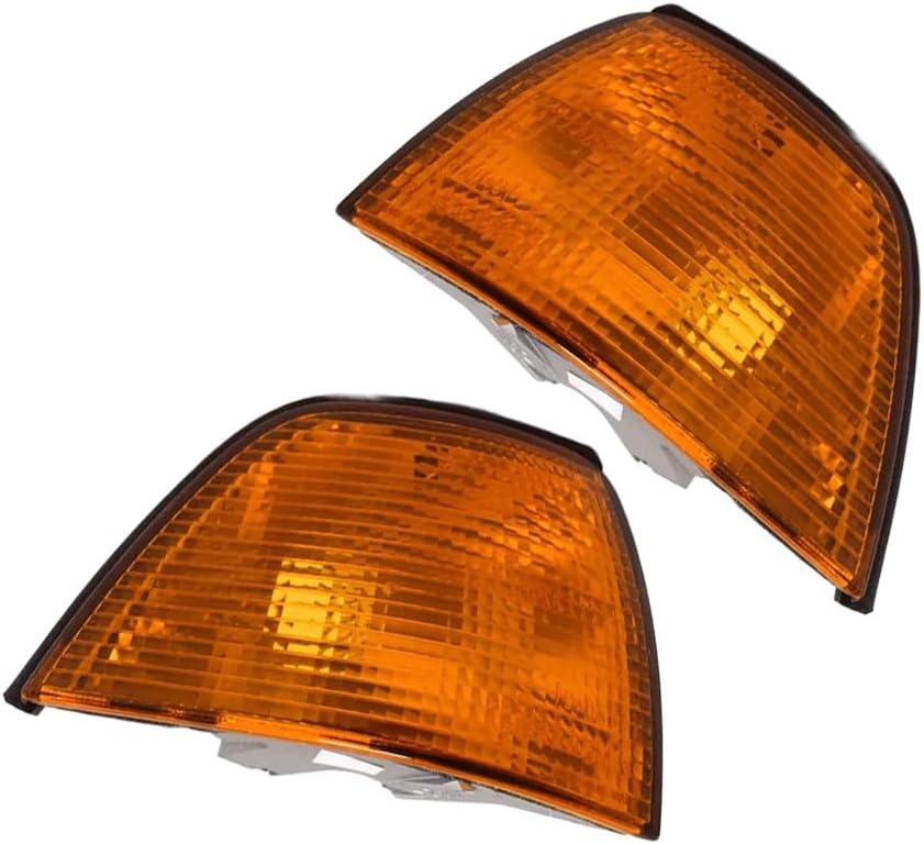 ya 5 8.10 Fit For 3' E36 1992-2000 Front LH & RH Turn Signal Indicator Light Cover Yellow