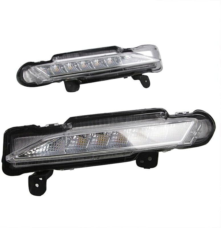 ya 2 8.15 A pair of front DRL daytime running lights and fog lights suitable for the 2017-2019 for Toyota Yaris