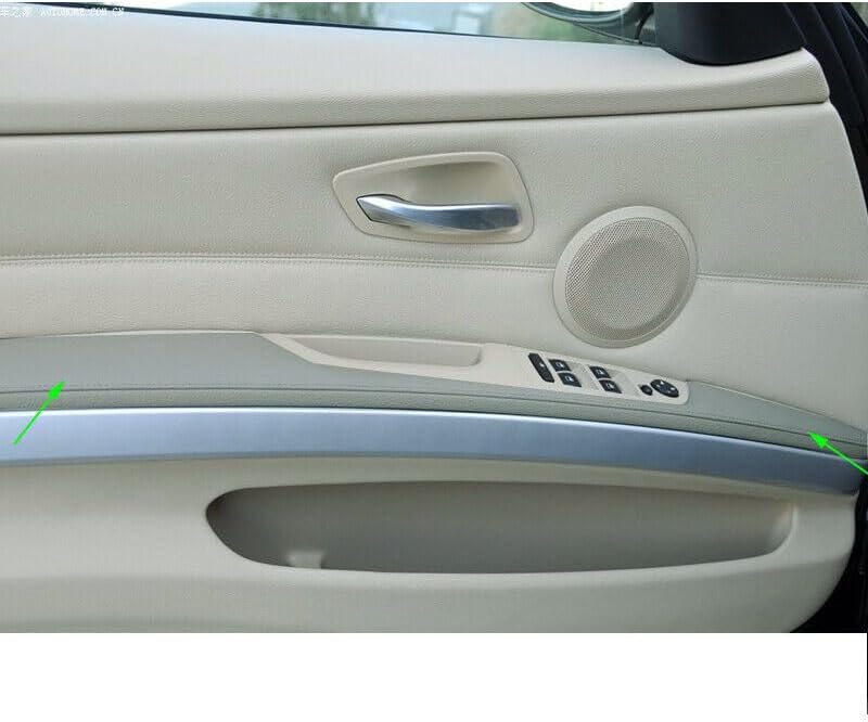 ya 2 8.15 Grey Front Left Door Handle Panel armrest Cover LHD fits for BMW E90 2005-2011 jk