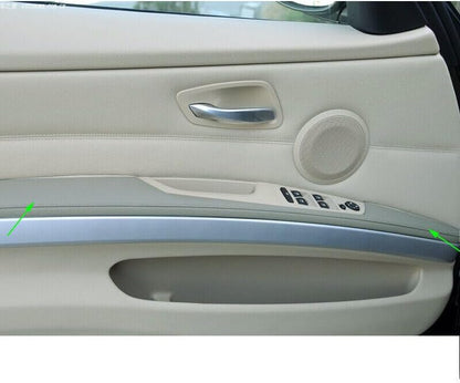 ya 2 8.15 Grey Front Left Door Handle Panel armrest Cover LHD fits for BMW E90 2005-2011 jk