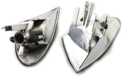 ya 6 8.14 Smoke Turn Signal Corner Light Lamp Left+Right For 99-01 for BMW E46 3-Series Sedan