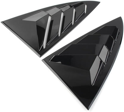 ya 4 8.14 Glossy Black Side Vent Window Scoop Louver Trim for Tesla Model 3 2017-2022 2020