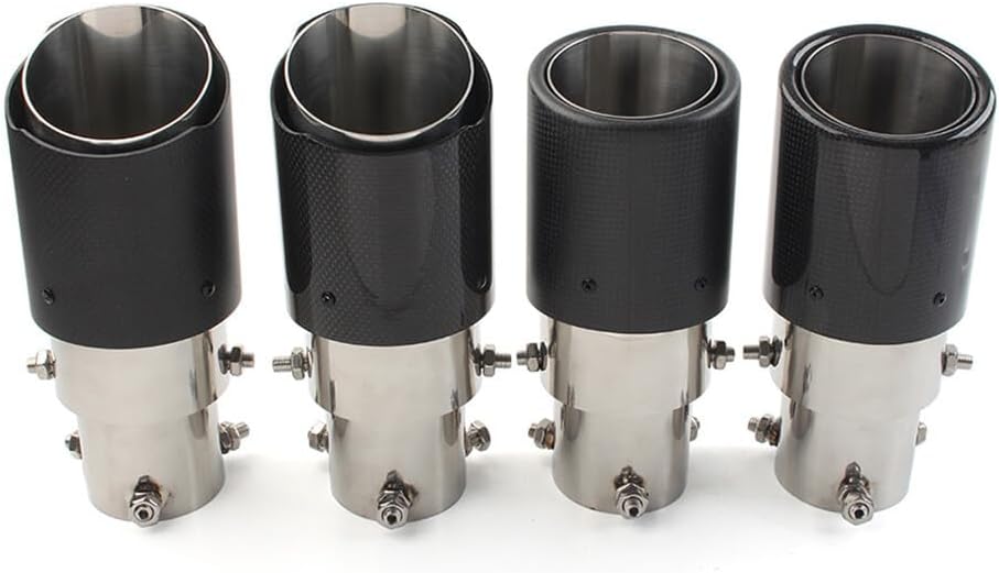 ya 6 8.14 Inter 76mm Car Muffler Tip System Pipe Mufflers Nozzle Round Outlet 89mm