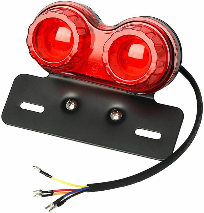 ya 10 9.16 zhengce Motorcycle LED Tail Light Indicator Brake Light Rear Lamp Number Plate 3 in