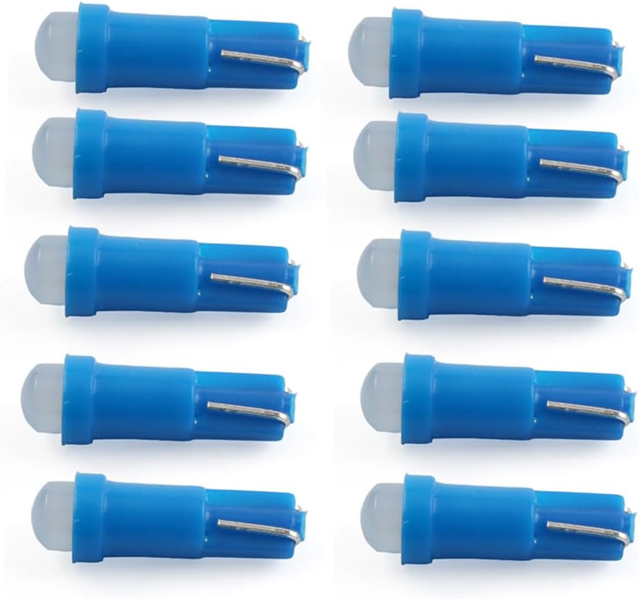 ya 2 8.15 Instrument Bulb Indicator T5 1 SMD Light Dashboard Gauge Wedge Bulbs blue