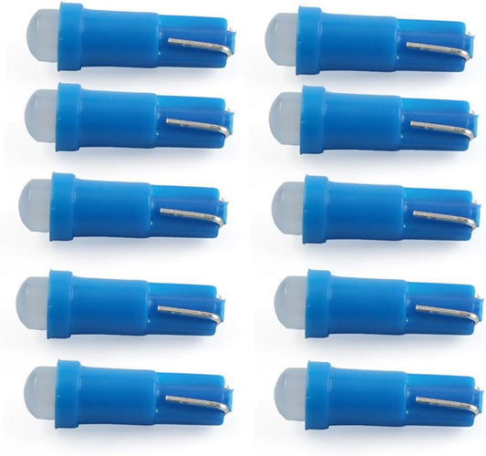 ya 2 8.15 Instrument Bulb Indicator T5 1 SMD Light Dashboard Gauge Wedge Bulbs blue