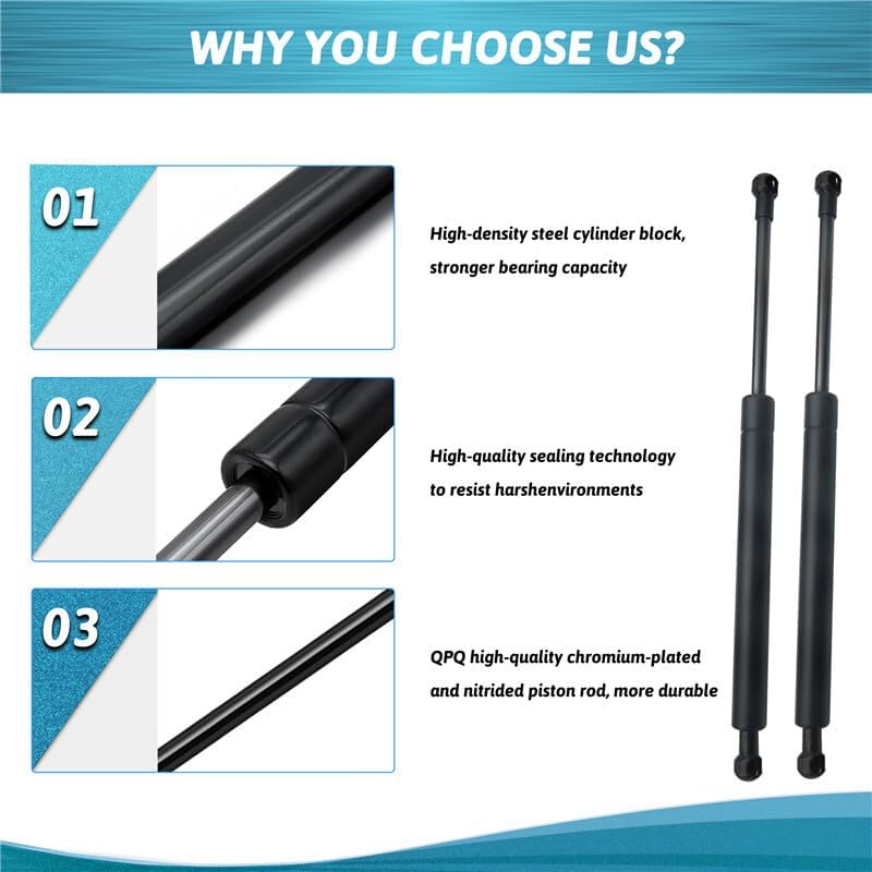ya 10 9.16 baidi 2X for Lexus GS350 GS430 GS450h 2005-2012 Rear Trunk Struts Tailgate Supports