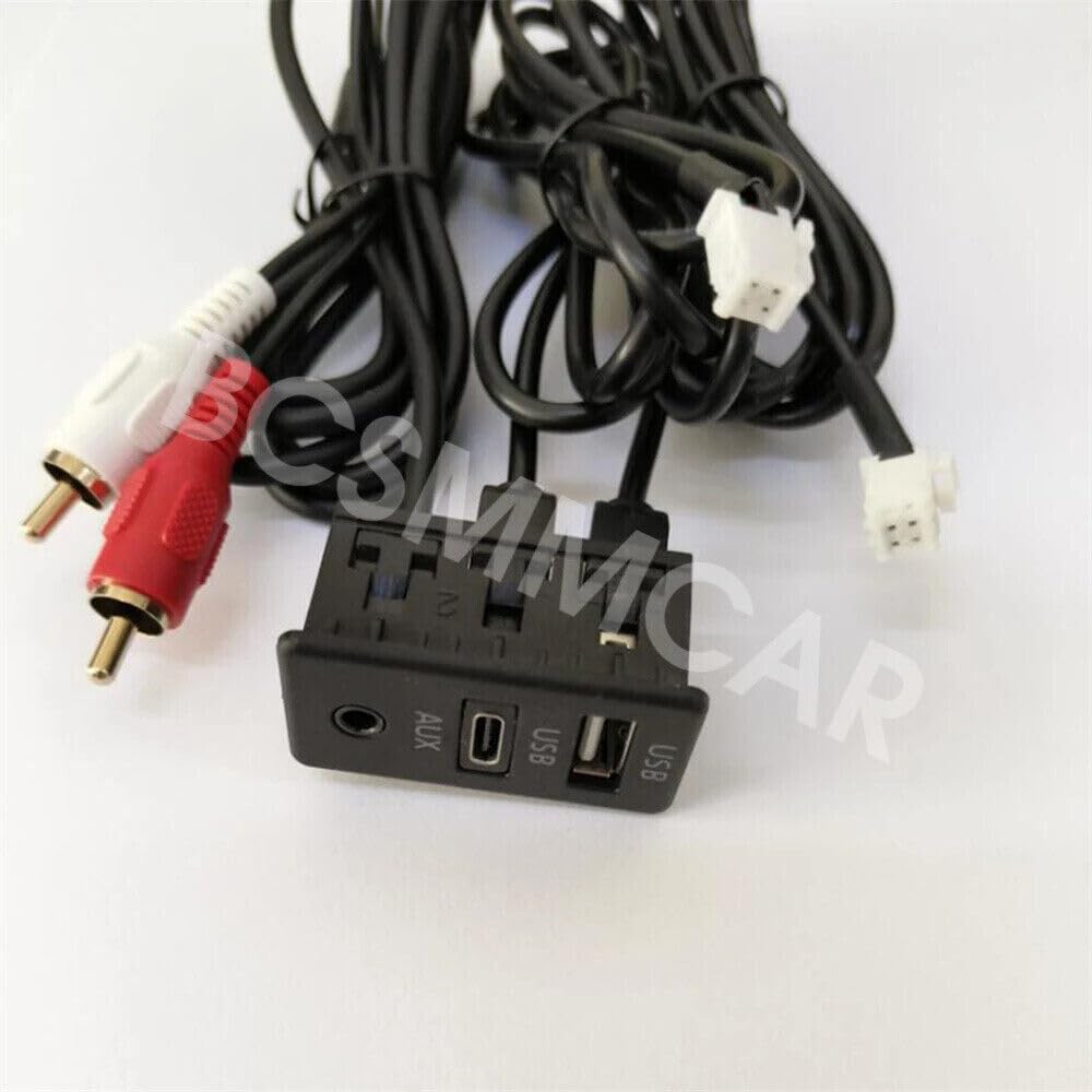 ya 6 8.24 baidi Type C USB AUX Flush Panel Mount Extension Cable for Car Stereo for Audi o Adapter