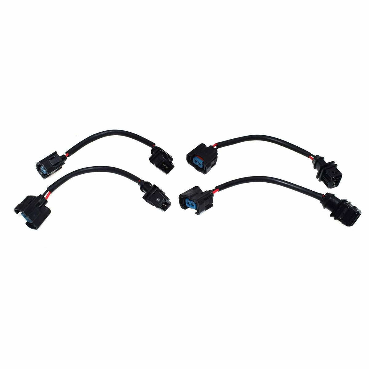 ya 4 8.8.2 4pcs 1 2 Fuel Injector Conversion Jumper Wiring Harness Plug Adapter for Honda 