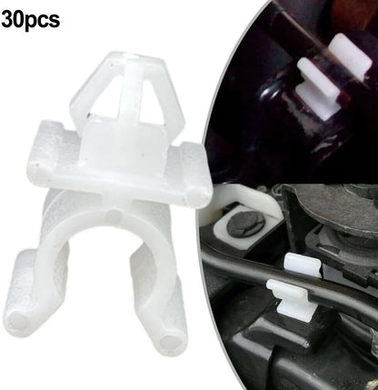 ya 13 9.15 baidi 30pcs For for Nissan Hood Support Prop Rod Clip 65722-01E00 Nylon Replacement