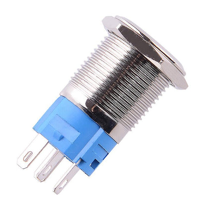 ya 5 8.10 16mm 5-pin 12V ON-Off Push Button Switch Ignition Starter Self-Locking Latching