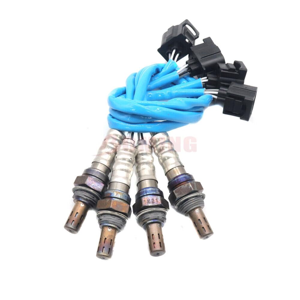ya 4 8.14 4 Pack Upstream and Downstream 02 Oxygen O2 Sensor for Dodge for Chrysler for Jeep for Ram for VW 234-4587