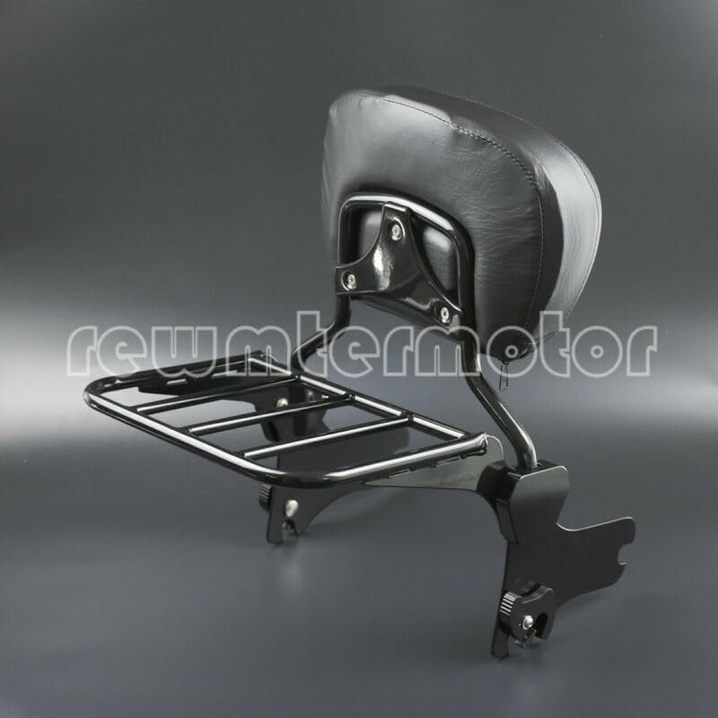ya 6 8.24 baidi Detachable Backrest Sissy Bar Luggage Rack Fit for Harley Road King Glide 2008
