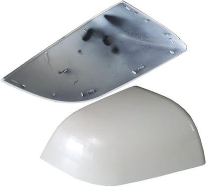 ya 9 10.24 Pair of Door Mirror White Protective Covers Skull Caps Fits 2017-2019 for