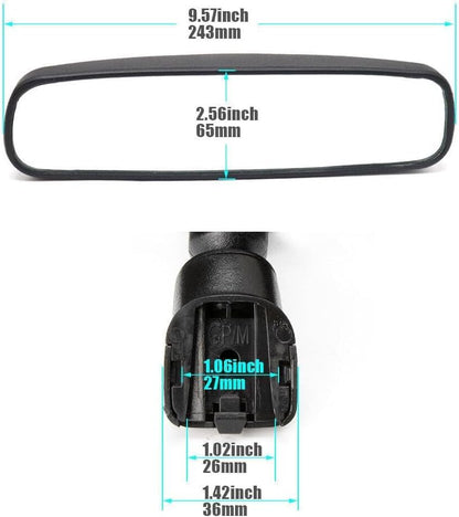 ya 14 9.20 zhengce New Interior Rear View Mirror for Nissan 96321-2DR0A 96321-2DR0-A103 1996--1