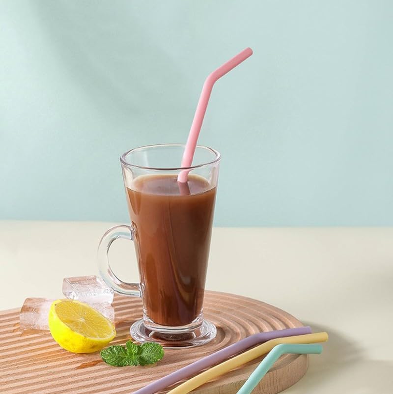 ya 14 9.20 baidi Eco Friendly Silicone Straws Re ble Silicone Drinking Straws Kitchen Suppl-wq-1