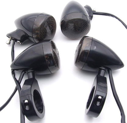 ya 11 9.14 zhengce 4x 39mm 20 LED Turn Signal Turn Signal Lamp Fork Skull For Harley Bobber Ch
