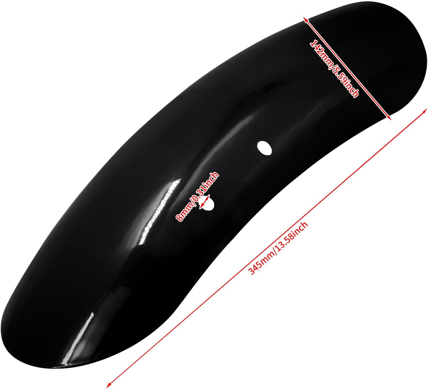 ya 7 8.24 baidi Vivid Black Front Fender Mudguard Cover Fit for Harley Forty Eight 48 1200 10-22