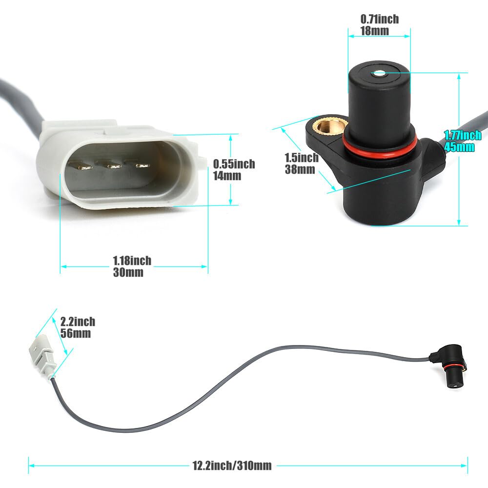 ya 4 8.8.2 for VW Beetle for Golf for Jetta for Passat Crankshaft Position Sensor 06A906433L