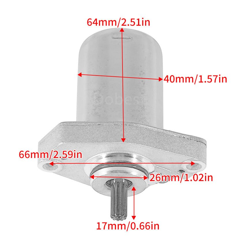 ya 23 10.7 baidi Starter Motor for SMC ATV for Mini for Ram 50 / SMC Grizzly 50 ATV Urban 50 ATV Ares 50
