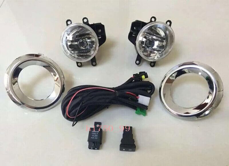 ya 10 9.16 zhengce for Toyota Prado LC150 FJ150 2014-17 Chrome Front Fog Light Lamp Refit Set
