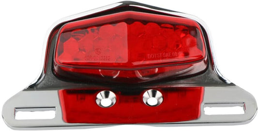 ya 4 8.14 Motorcycle 12V LED Rear Brake License Plate Tail Light Lamp for Honda Cafe Racer