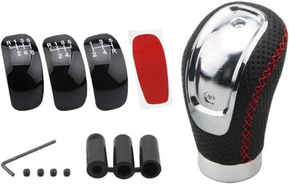 ya 28 10.13 zhengce baidi Leather Car Manual Automatic Gear Stick Shift Knob Shifter Lever Head 5/