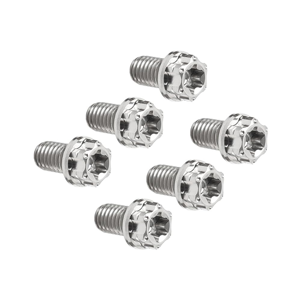 ya 6 8.14 6pcs Bolts Torx Head Flange Screw M8x15mm for Motorcycle Bike