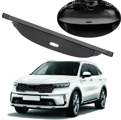 ya 2 8.15 for Kia for Sorento 2021-2022 Black Car Rear Trunk Canvas Cargo Luggage Shade Cover