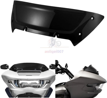 ya 23 10.7 baidi 6 Wave Windshield Windscreen for Harley CVO Road Glide FLTRXSE FLTRXSE 23+Black