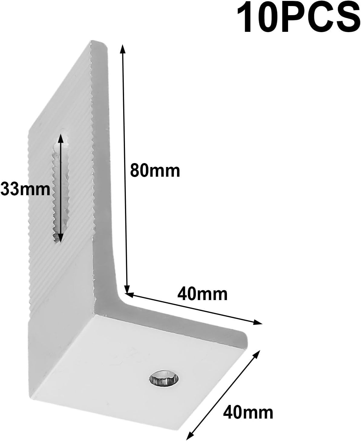ya 26 10.21 baidi Aluminum Solar Panel Mounting L Brackets 90 De Angle PV Connection Angle New
