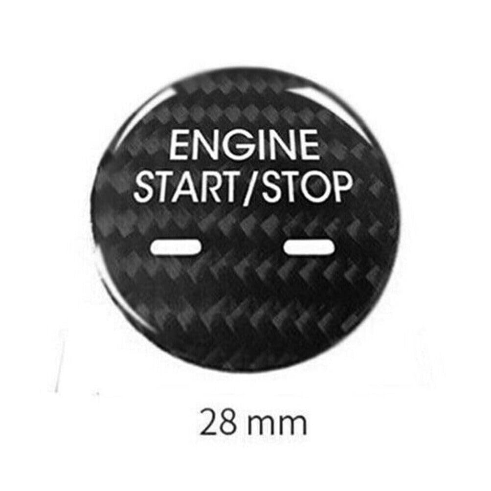 ya 6 8.24 baidi for Cadillac CT6 XT5 SRX 1pcs Carbon Fiber Engine Button Stop Button Cover USA