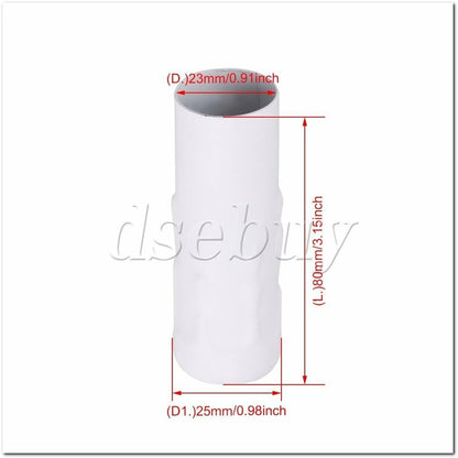 ya 26 10.21 baidi 6Pcs White Chandelier Candle Light Cover Sleeves Socket 25mm Dia 80mm Length