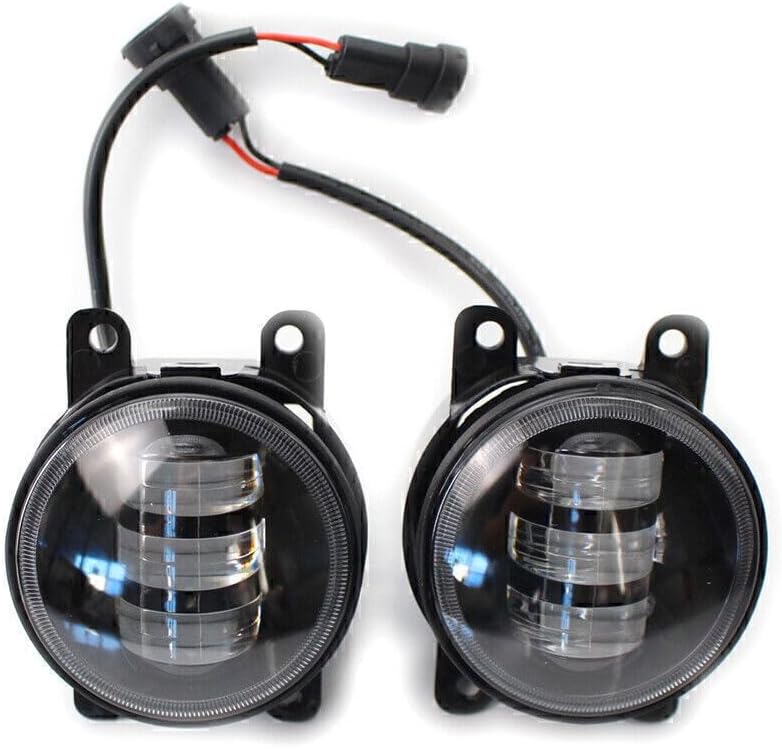 ya 4 8.8 LED Front Fog Light Dual Tone White/Yellow Kit for Honda for Nissan for Subaru for Ford 