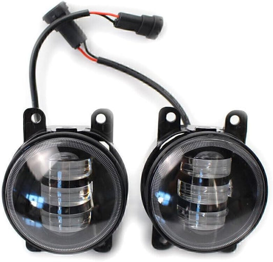 ya 4 8.8 LED Front Fog Light Dual Tone White/Yellow Kit for Honda for Nissan for Subaru for Ford 